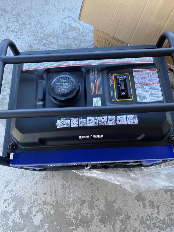 Westinghouse 4650 Watt Dual Fuel Portable Generator, Remote Electric Start, RV Ready Outlet with Co Sensor