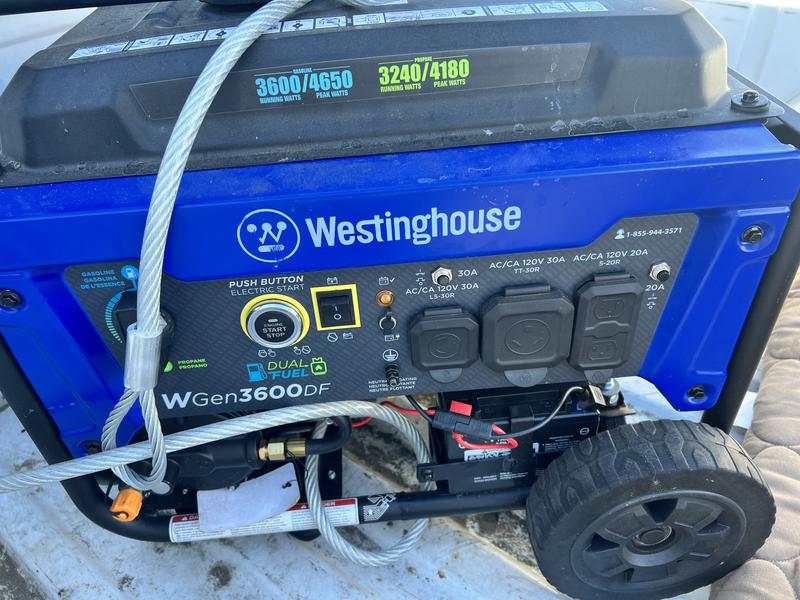 Westinghouse, WGen3600DF Generator - Dual Fuel