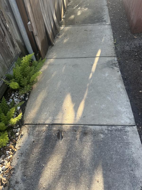 After pressure washer