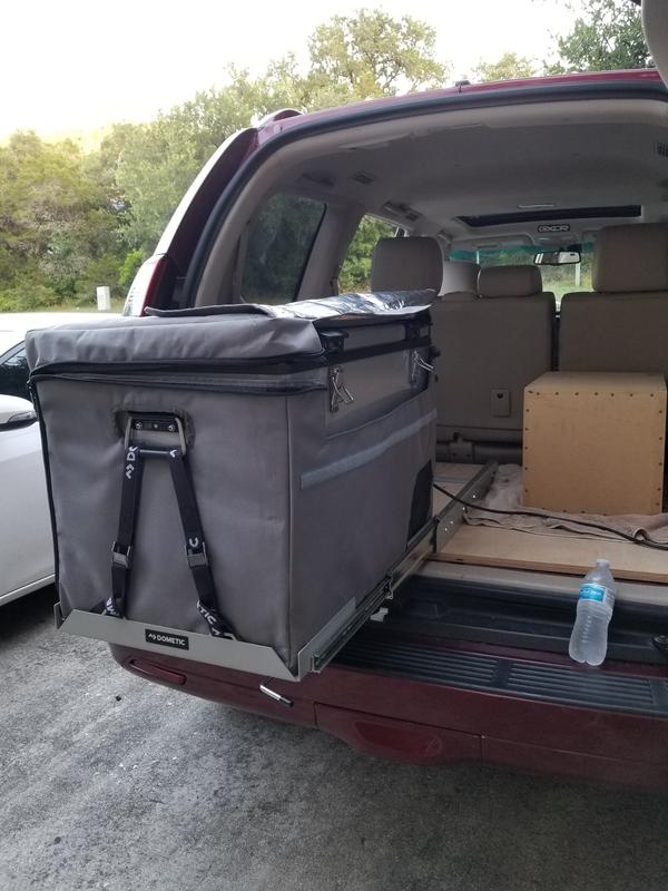 Fridge in its home full time cold snacks