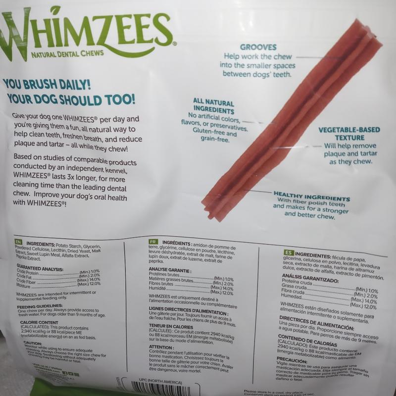 Whimzees ingredients clearance