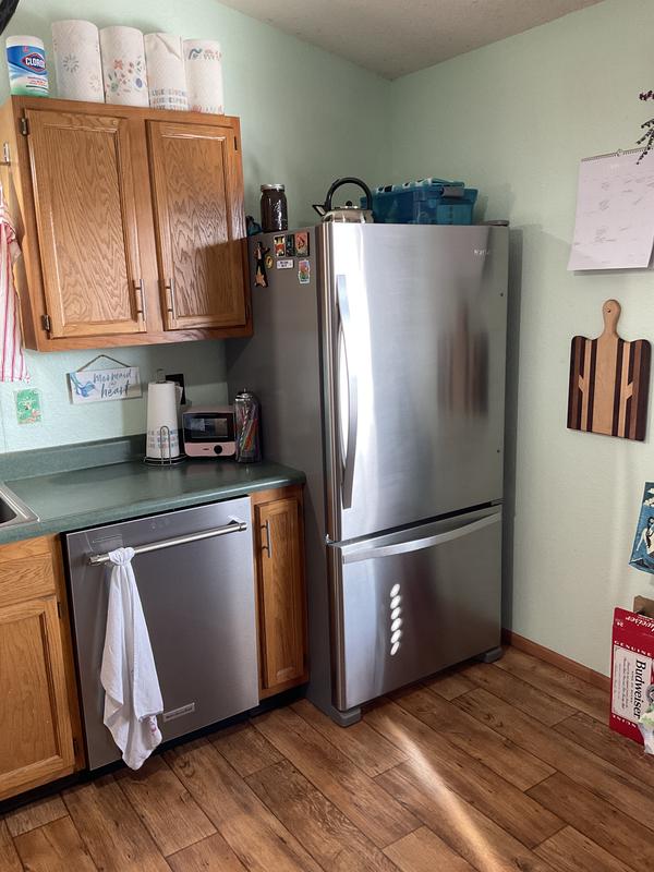 Whirlpool WRB322DMBB Bottom Freezer Refrigerator review: Buy this bottom  freezer fridge for the cooling power - CNET