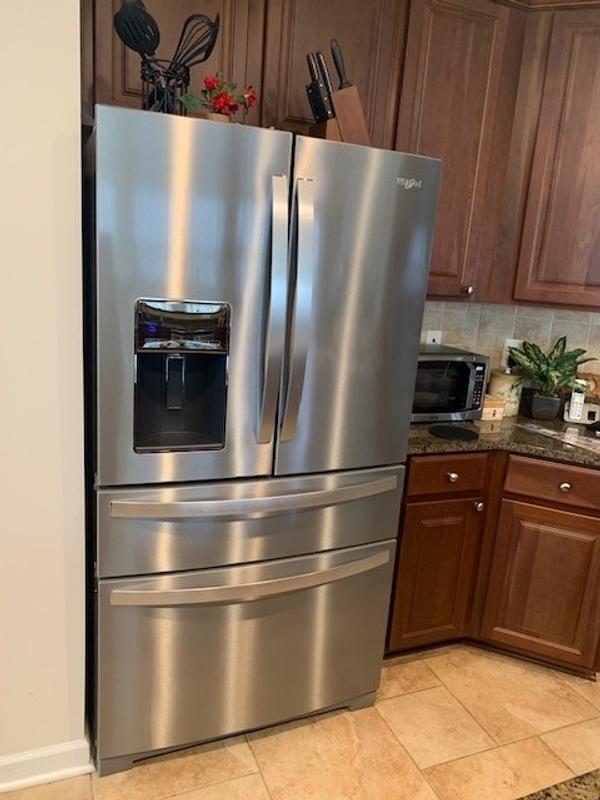 36-inch Wide 4-Door Refrigerator with Exterior Drawer - 26 cu. ft