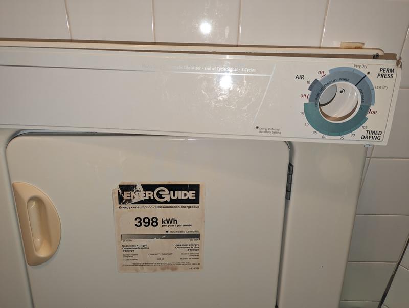 3.4 cu. ft. Compact Front Load Dryer with Flexible Installation White  LDR3822PQ