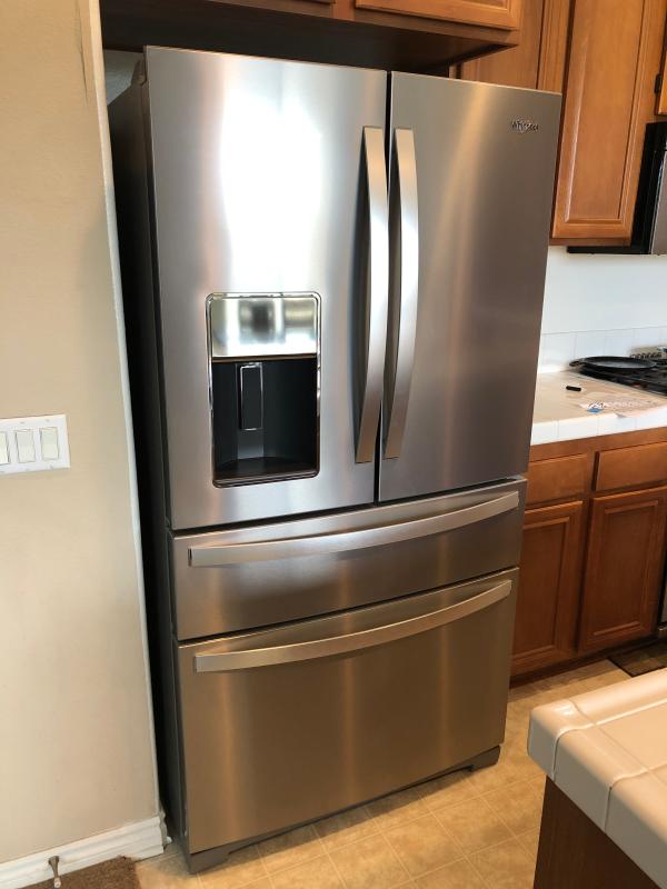 Fingerprint Resistant Black Stainless 36 Inch Wide 4 Door