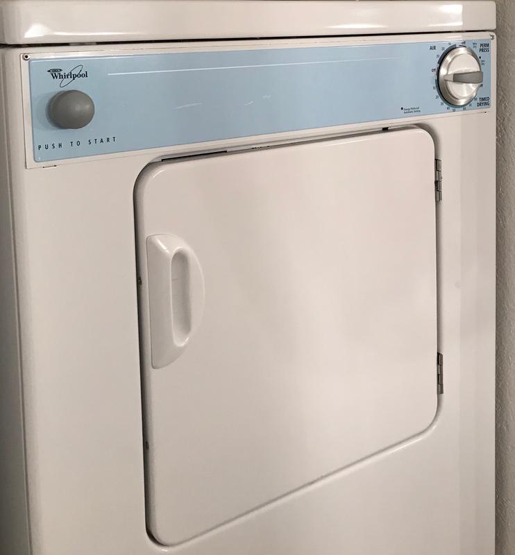 Whirlpool Stackable Portable Vented Electric Dryer White in