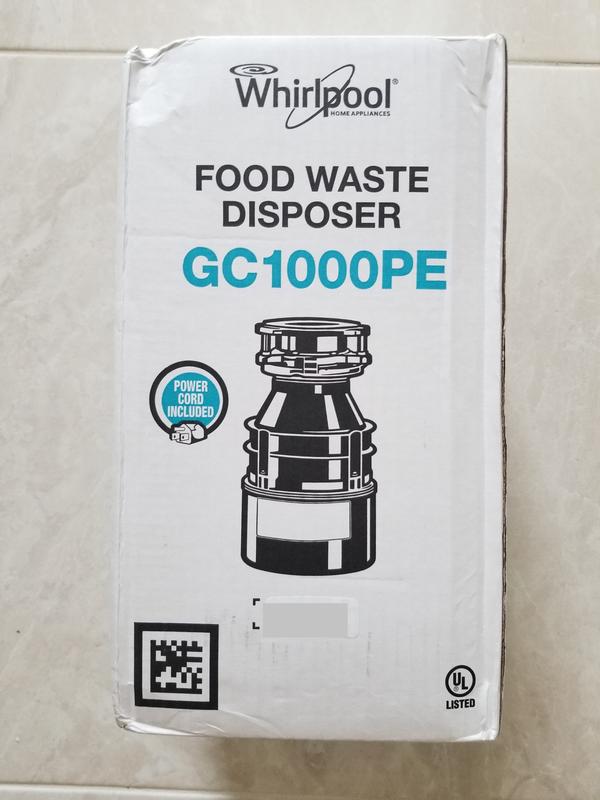 Whirlpool food store waste disposer