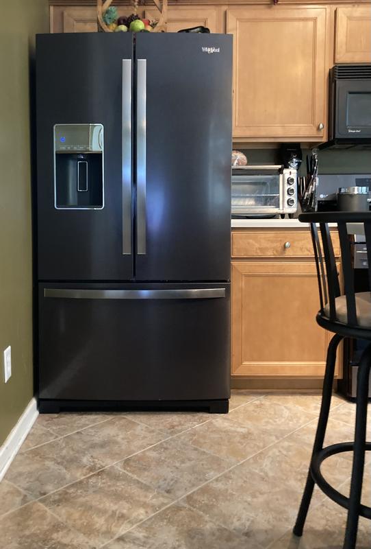 36-inch Wide French Door Refrigerator - 27 cu. ft. Black Stainless