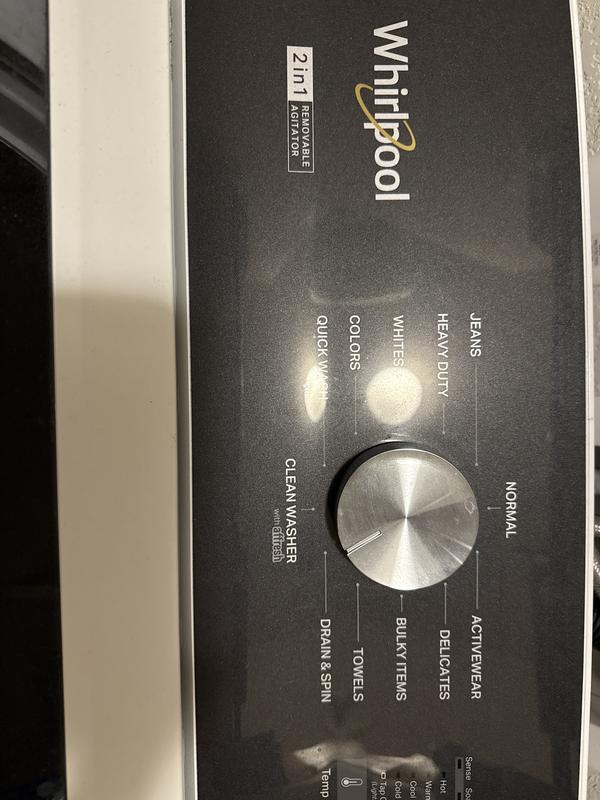 4.7-4.8 Cu. Ft. Top Load Washer with 2 in 1 Removable Agitator