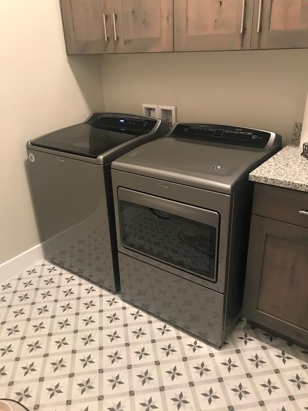 Whirlpool Wed7500gc 7 4 Cu Ft Top Load He Electric Dryer With Accudry Intuitive Touch Controls Wed7500gc Appliance Direct