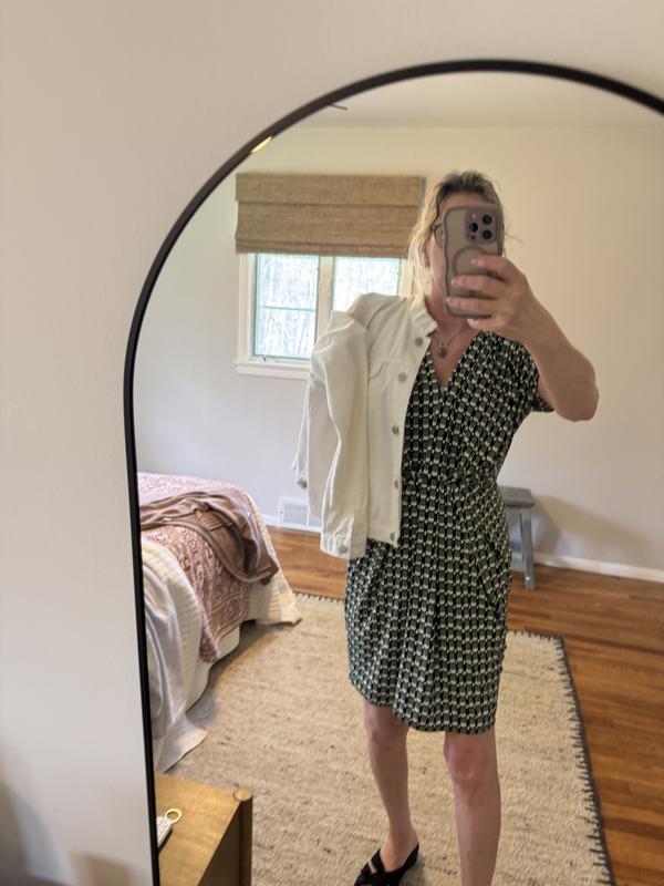 Matte-Jersey Pleated Dress | White House Black Market