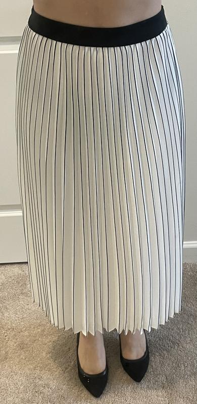 Smocked Pleated Midi Skirt | White House Black Market