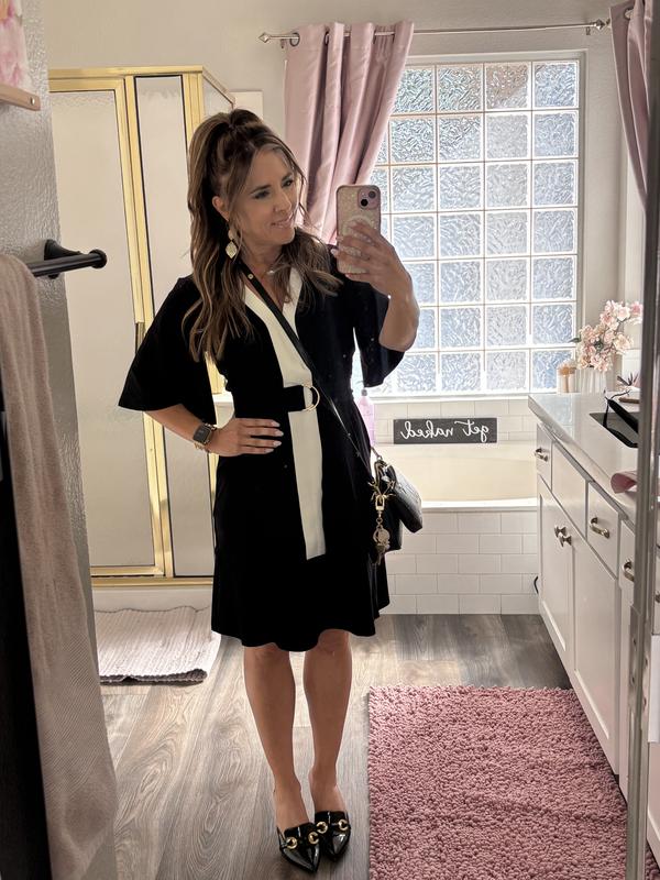 Matte Jersey Belted Kimono Dress | White House Black Market