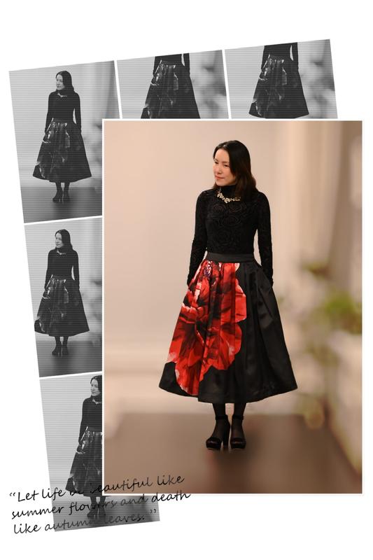 Drama Fit and Flare Midi Skirt White House Black Market