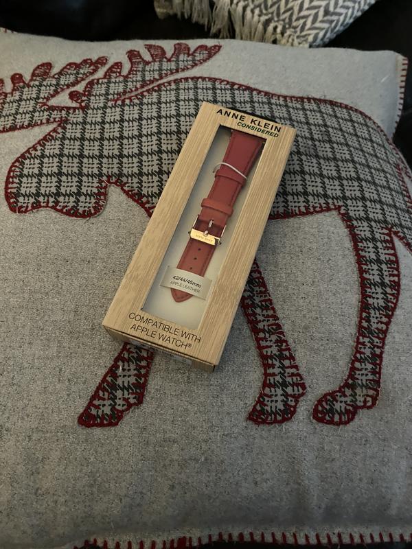 Apple leather Anne Klein band