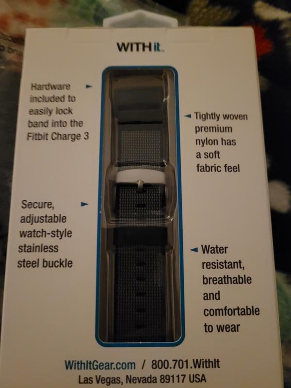 Bracelet Fitbit Charge 3 / Fitbit Charge 4 Textile Bleu foncé