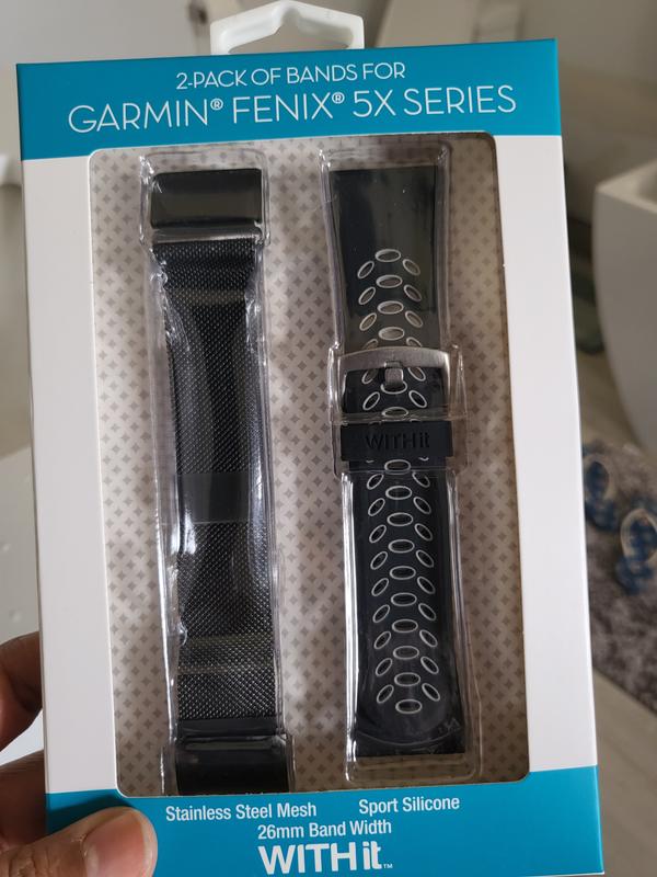 For Garmin Fenix 5X / 5x Plus Strap Stainless Steel Watch Band Quick  Release 