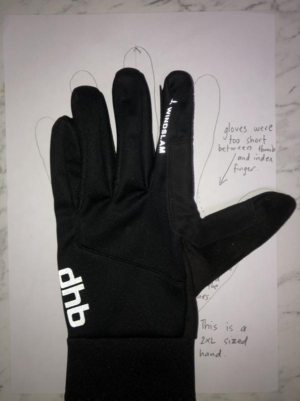 dhb windslam stretch cycling gloves