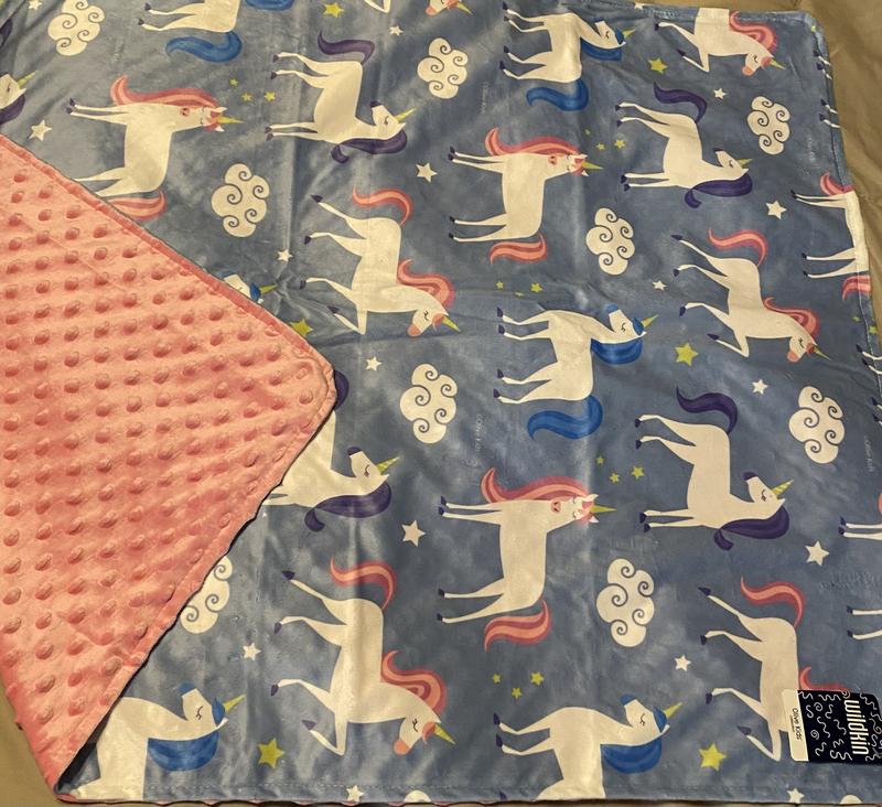 Front of blanket with the backing shown.