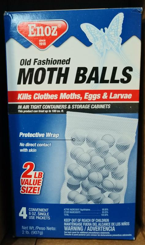 (3 Pack) Enoz Para Moth Balls, Moth Killer for Clothes Moths & Carpet Beetles, Resealable, 20 oz, Size: 60 oz