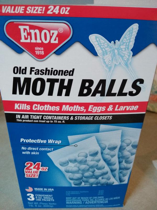 Enoz Old Fashioned Moth Balls - 2 ct - 16 oz box