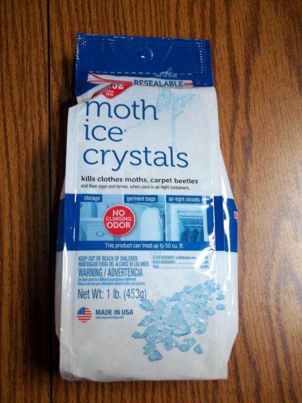 Enoz Moth Ice Crystals, Moth Killer for Clothes Moths and Carpet Beetles,  Resealable, 16 oz, 4 Ct 