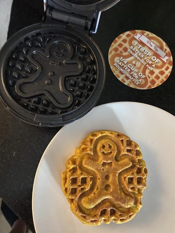 Dash Gingerbread Man Mini Waffle Maker - household items - by owner -  housewares sale - craigslist