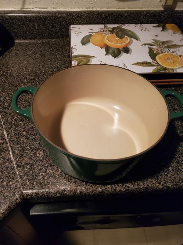 My Williams Sonoma Round Wide Dutch Oven, 6 3/4-Qt. in Lapis is here! In  store experience not great, but online perfect order. : r/LeCreuset