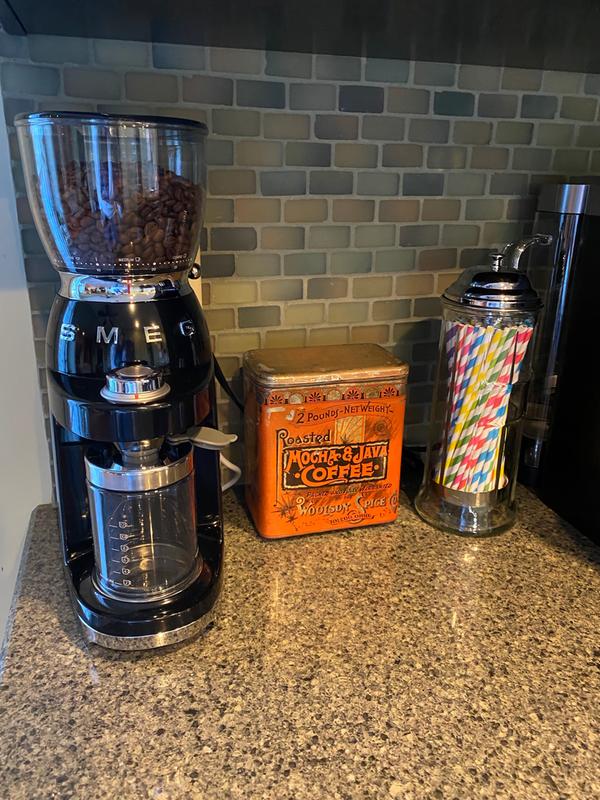 Smeg 50's Retro Style Black Countertop Coffee Grinder