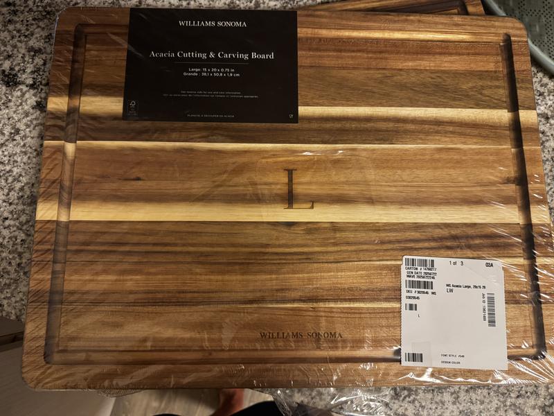 Williams Sonoma Edge-Grain Cutting & Carving Board, Acacia