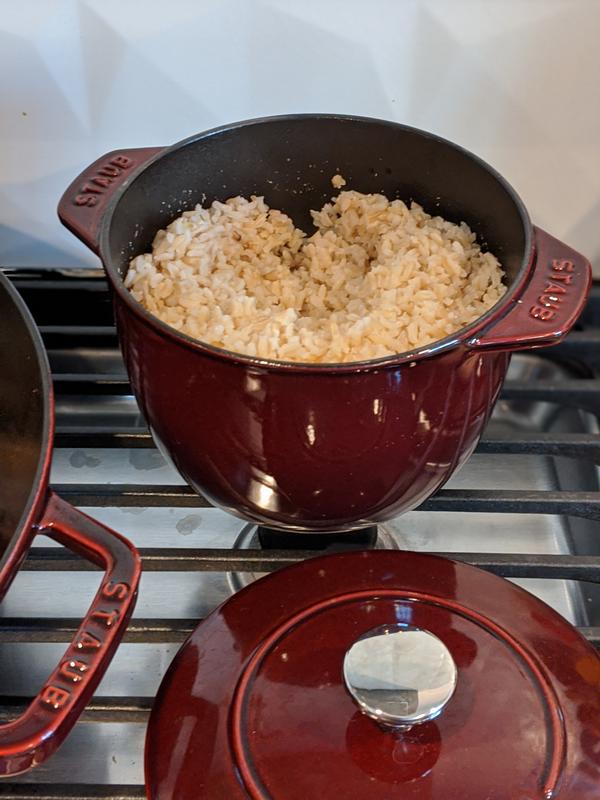 NEW Staub Enameled Cast Iron 1.5qt Petite Rice Cocotte Dutch Oven - DARK  BLUE