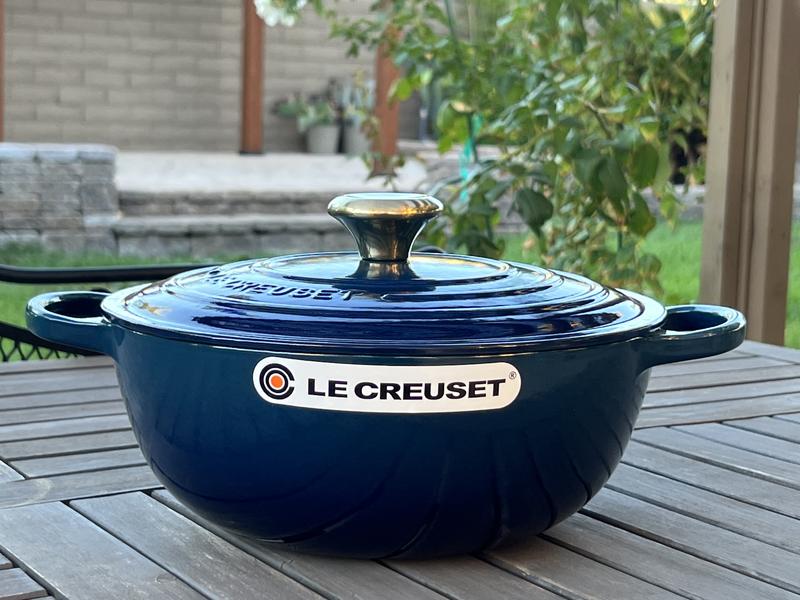 Le Creuset Enameled Cast Iron Soup Pot, 4 1/2-Qt. Matte White New