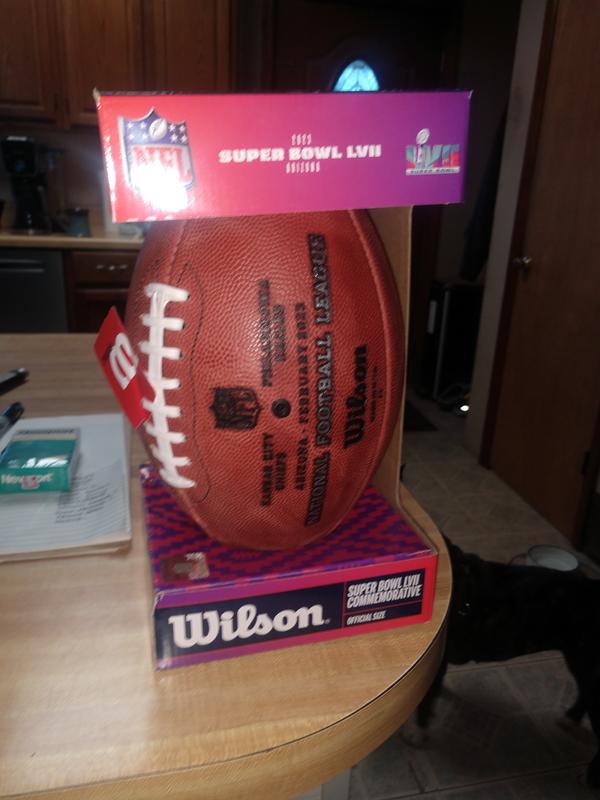 Wilson Super Bowl LVII Championship Leather Football - Chiefs in Brown