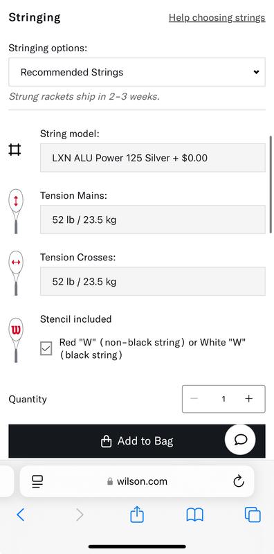 RF 01 Pro Tennis Racket | Wilson Sporting Goods
