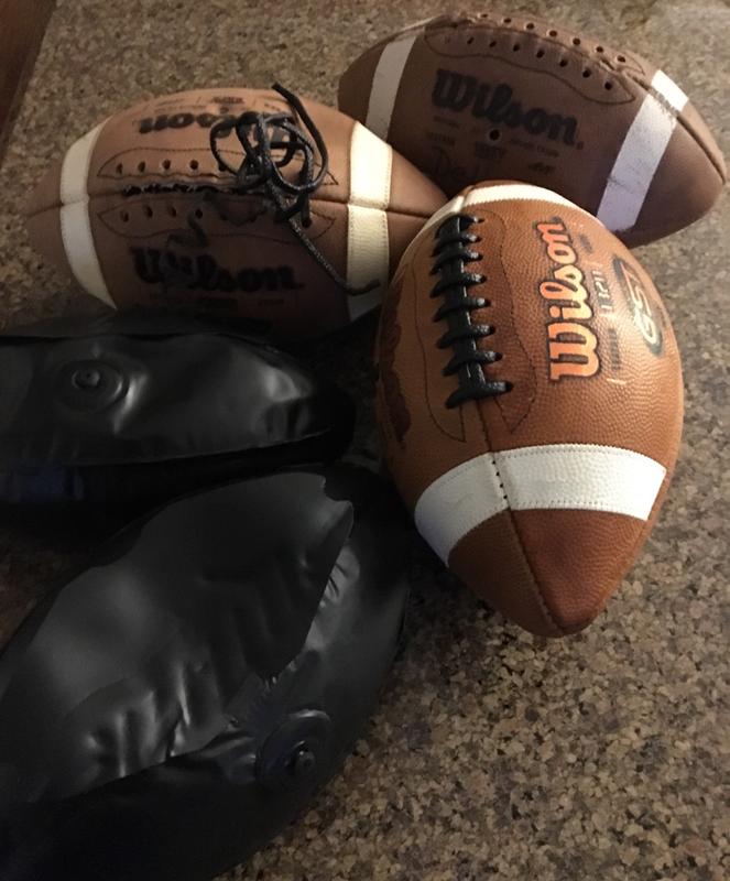 Wilson GST Leather Football, Broken In Footballs