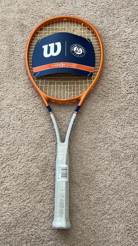 Wilson Blade 98 16x19 v7 Roland Garros 4 1/2" Limited Edition Unstrung Brand New