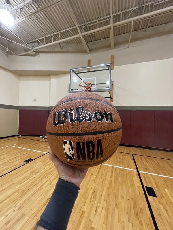 Wilson NBA Forge Indoor/Outdoor Basketball, Brown, 29.5 in. 