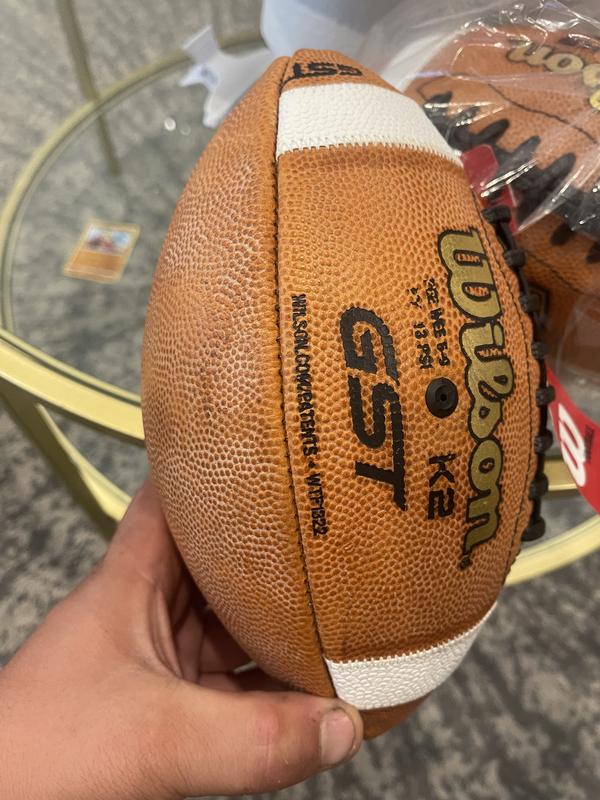 : Wilson GST Composite Football - Official Size, Tan : Sports &  Outdoors