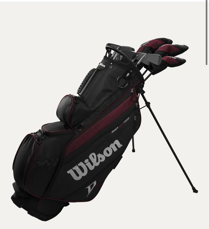 Wilson Deep Red Tour Right Hand Mens Carry Complete Golf Set