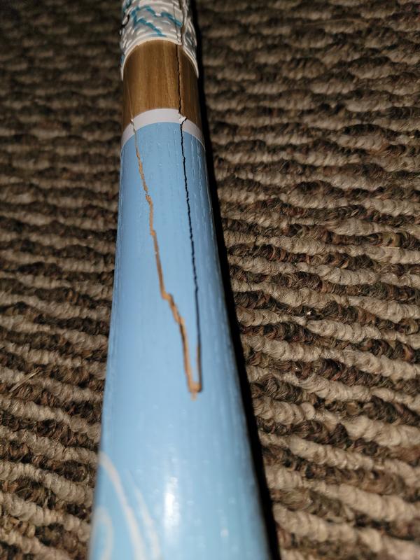 New Louisville Slugger Genuine Mix Unfinished Light Blue Baseball Bat