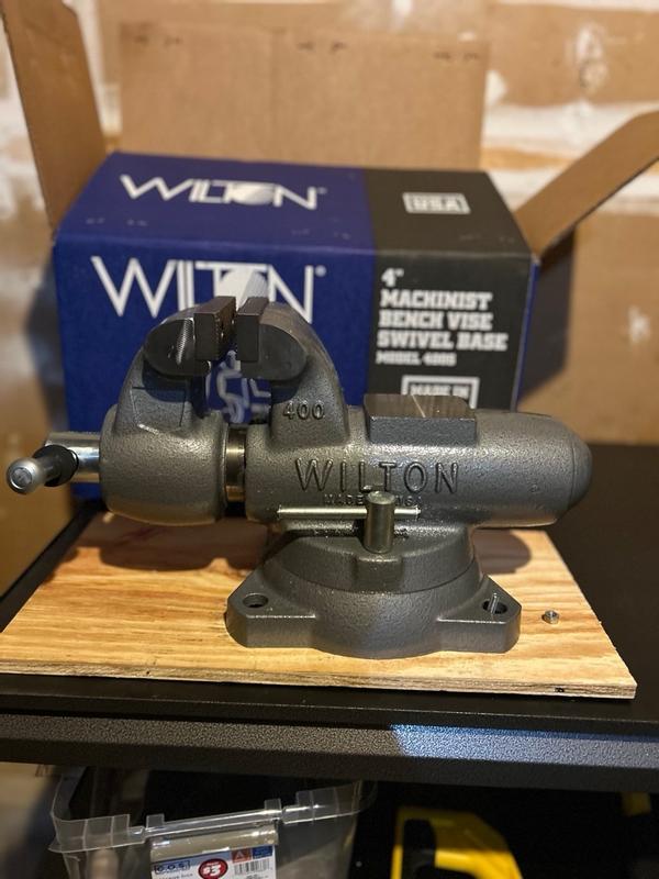 うぃる Machinist 4in Jaw Round Channel Vise w/Swivel Base | Wilton