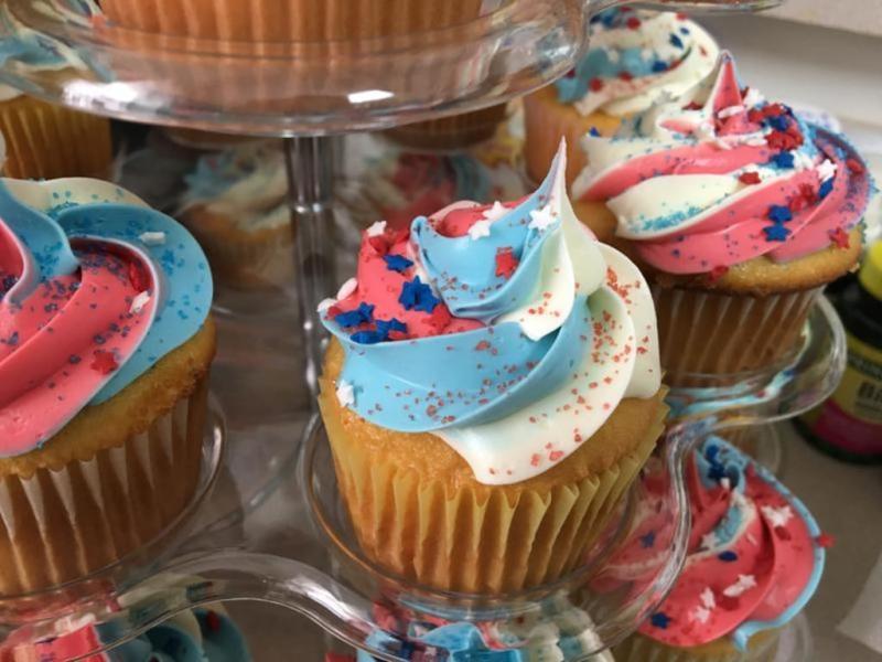Beautiful 4th of July cupcakes!