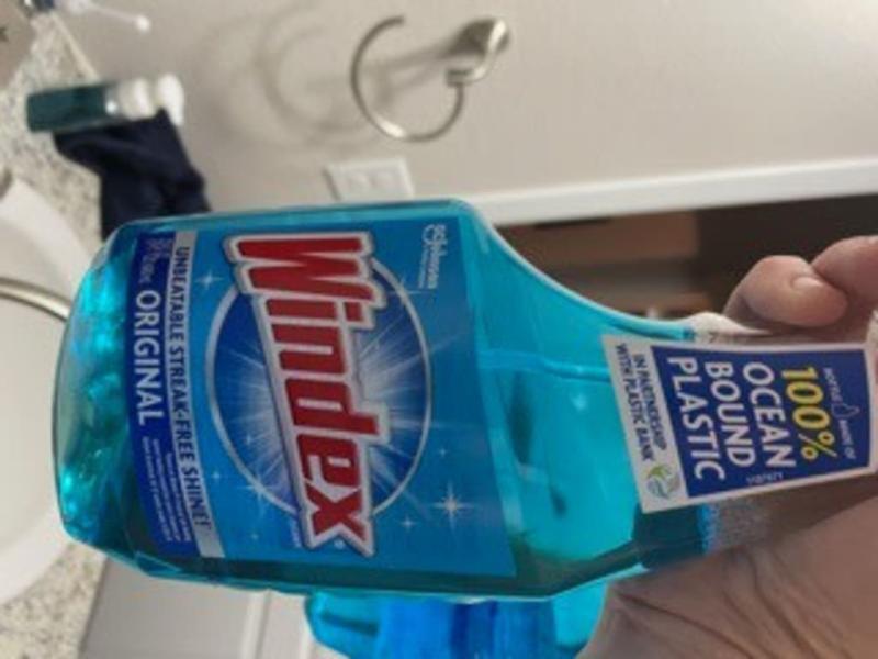 Windex® Glass Cleaner, Original Blue, Spray Bottle, 23 fl oz 
