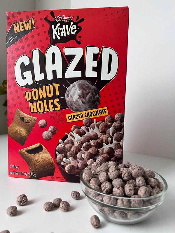 Buy Kellogg's Krave Glazed Donut Holes Breakfast Cereal, Glazed