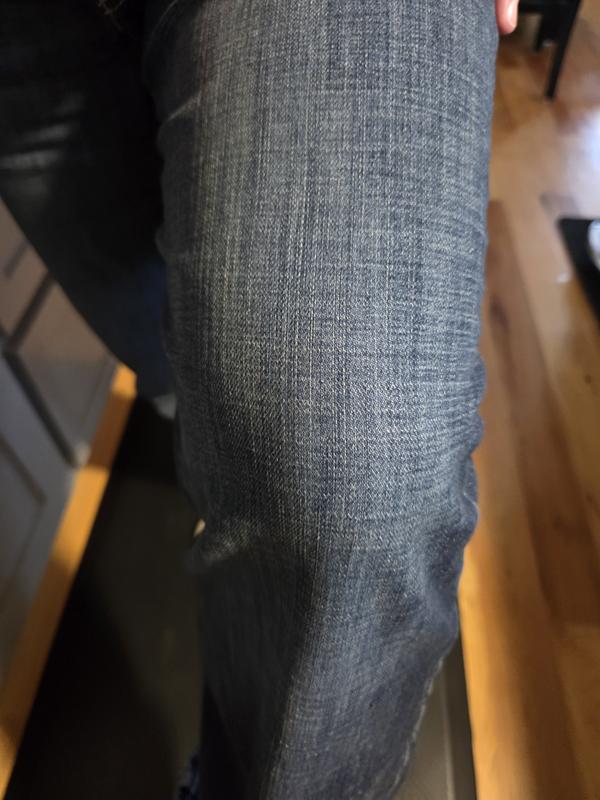 After washing once and wearing twice (left side for comparison)