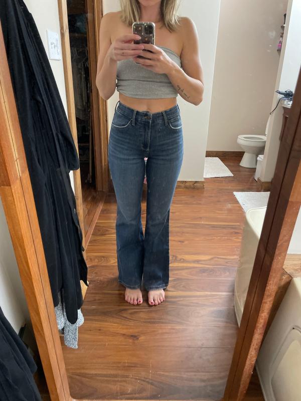 Customer photo for "Flattering and stretchy"