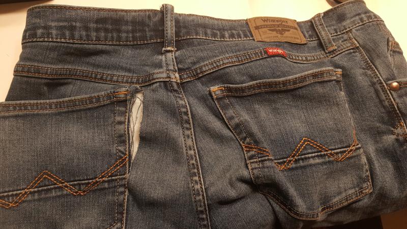 Customer photo for "Ripped Pockets CONTINUOUSLY"