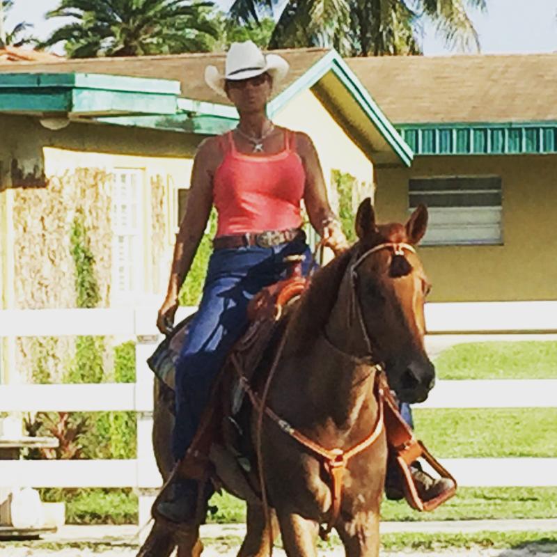 He's still out there riding fences...