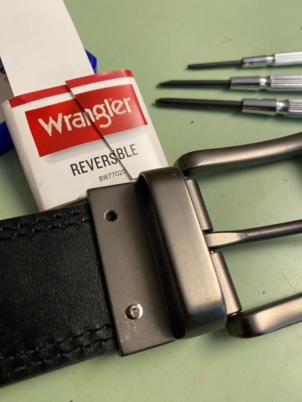 Men's Burnished Edge Reversible Belt