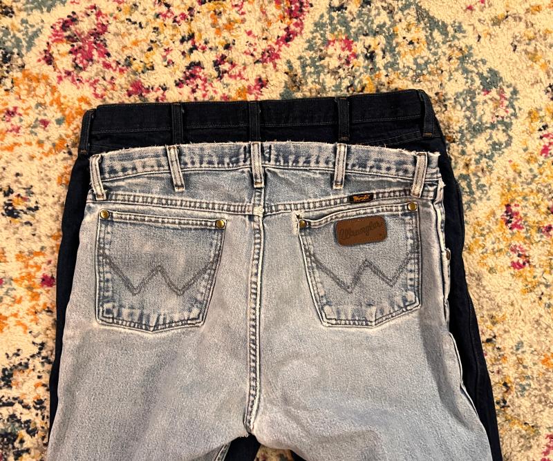 Middle seams in back lined up